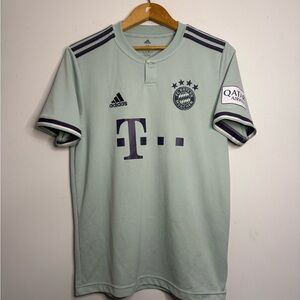 Adidas FC Bayern Munchen Men's Light Green Soccer Jersey Medium